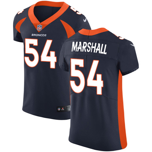 Nike Broncos #54 Brandon Marshall Navy Blue Alternate Men's Stitched NFL Vapor Untouchable Elite Jersey - Click Image to Close